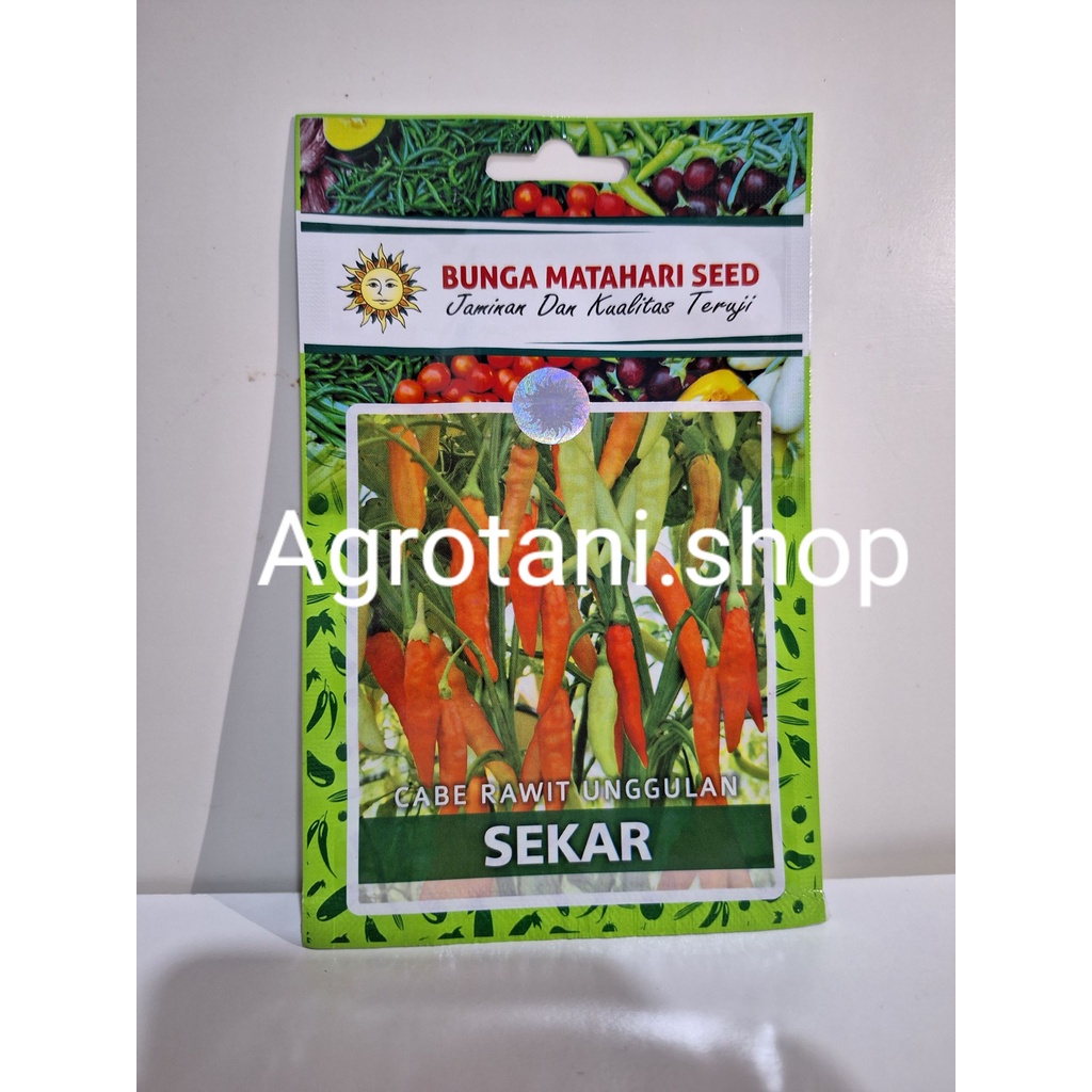 Benih Bibit Cabe Rawit Unggul  Sekar (Cabe Setan) Cap Matahari kemasan pabrik