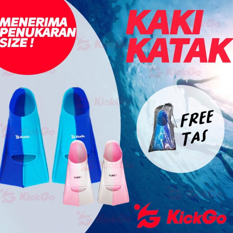 PROMO GILA KickGo Kaki Katak Renang Anak Kaki Katak Renang Fins Renang Anak Fins Berenang Fin Diving