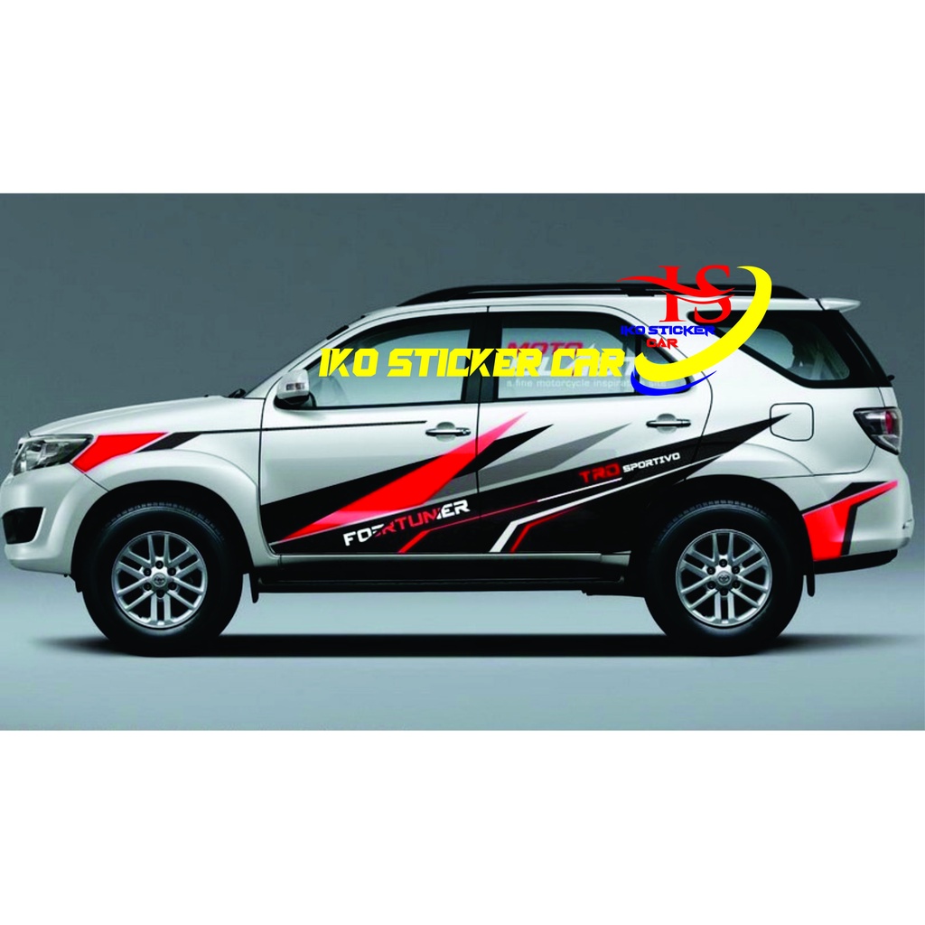 Stiker Cutting Mobil Fortuner Stiker Side Body Fortuner Stiker Mobil Toyota Fortuner