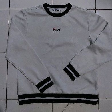 Crewneck putih fila center logo original second branded
