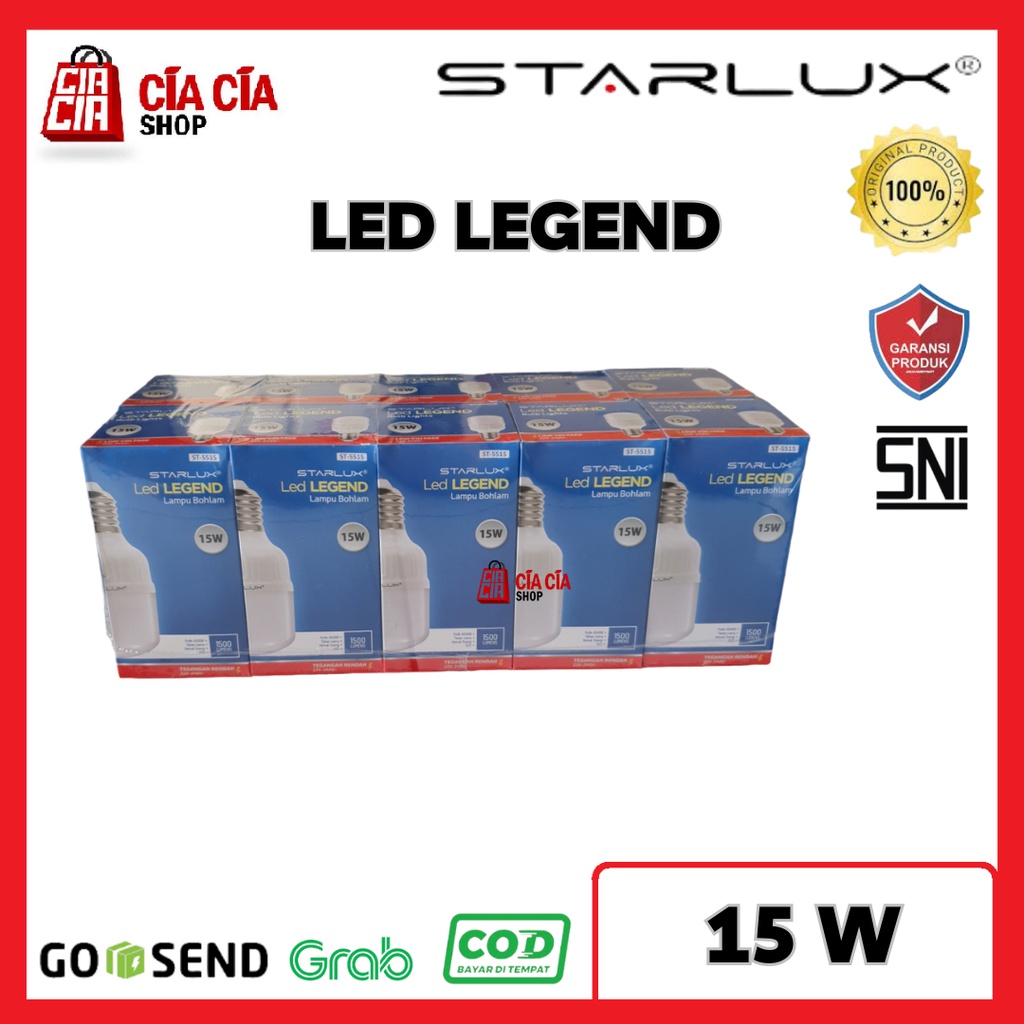 STARLUX LED LEGEND 15W Lampu Bohlam LED 15 WATT  Lampu LED Bohlam 15 W LED Capsule