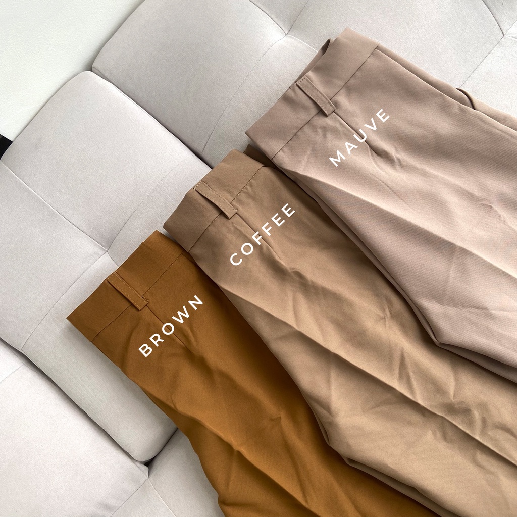 [TAVIA] CALLIE HW PANTS / HIGHWAIST PANTS / HW SKINNY PANTS / CELANA KERJA  WANITA/ CELANA BAHAN/ CELANA HIGHWAIST WANITA