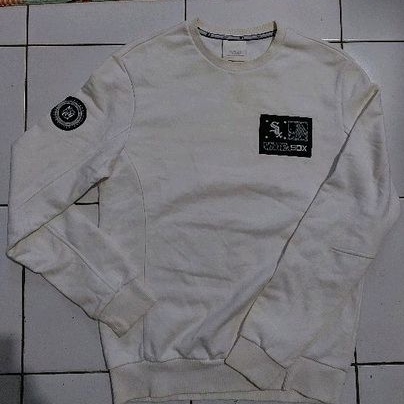 crewneck putih mlb white sox original second branded