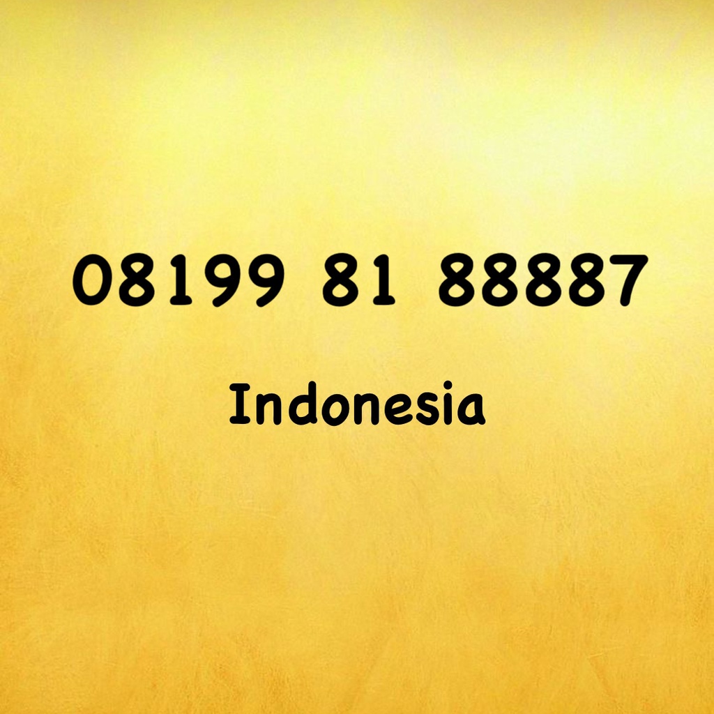 Nomor Cantik XL Bebas Seri 87 - 887 - 8887 - 0819 - 08199 81 88887