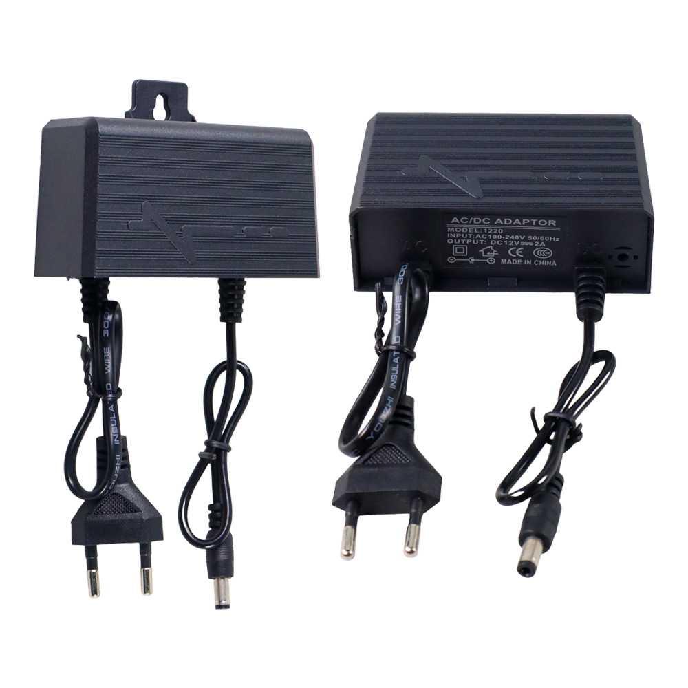 Adaptor 12 V 2 A Power Supply AC DC Outdoor Waterproof EU Plug - 1220 - Black