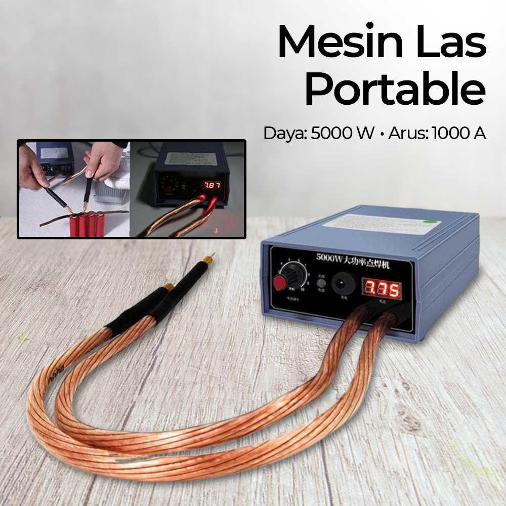 Mesin Las Mini Portable Welding Machine with Foot Switch - STD50 - Blue