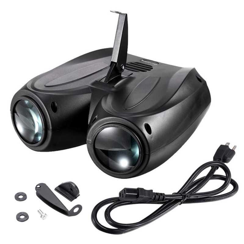 Lampu Proyektor Disco Sensor Suara RGB 128 LED 20W - EL20 - Black