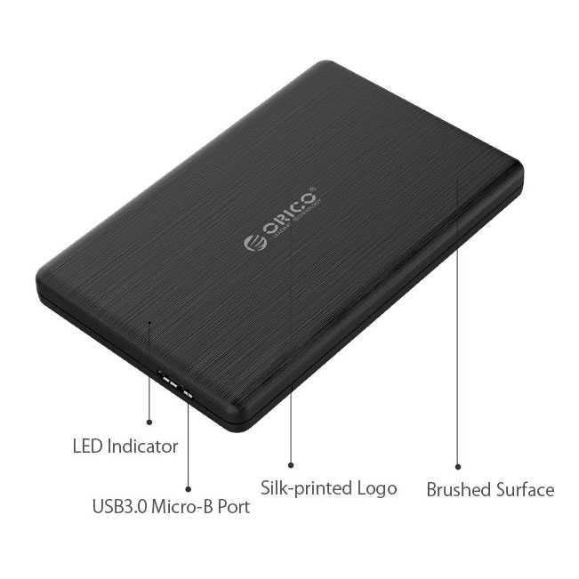 2.5 inch USB 3.0 HDD Enclosure - 2578U3 - Black