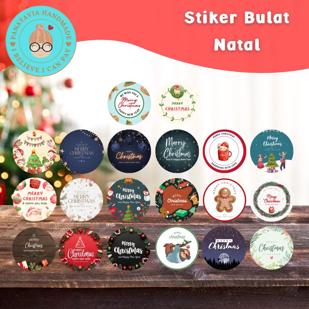 

Stiker Natal Merry Christmas Bulat Lembaran A3+ Lembaran | Stiker Tahan Air | Stiker tahan Cuaca | Stiker estetik