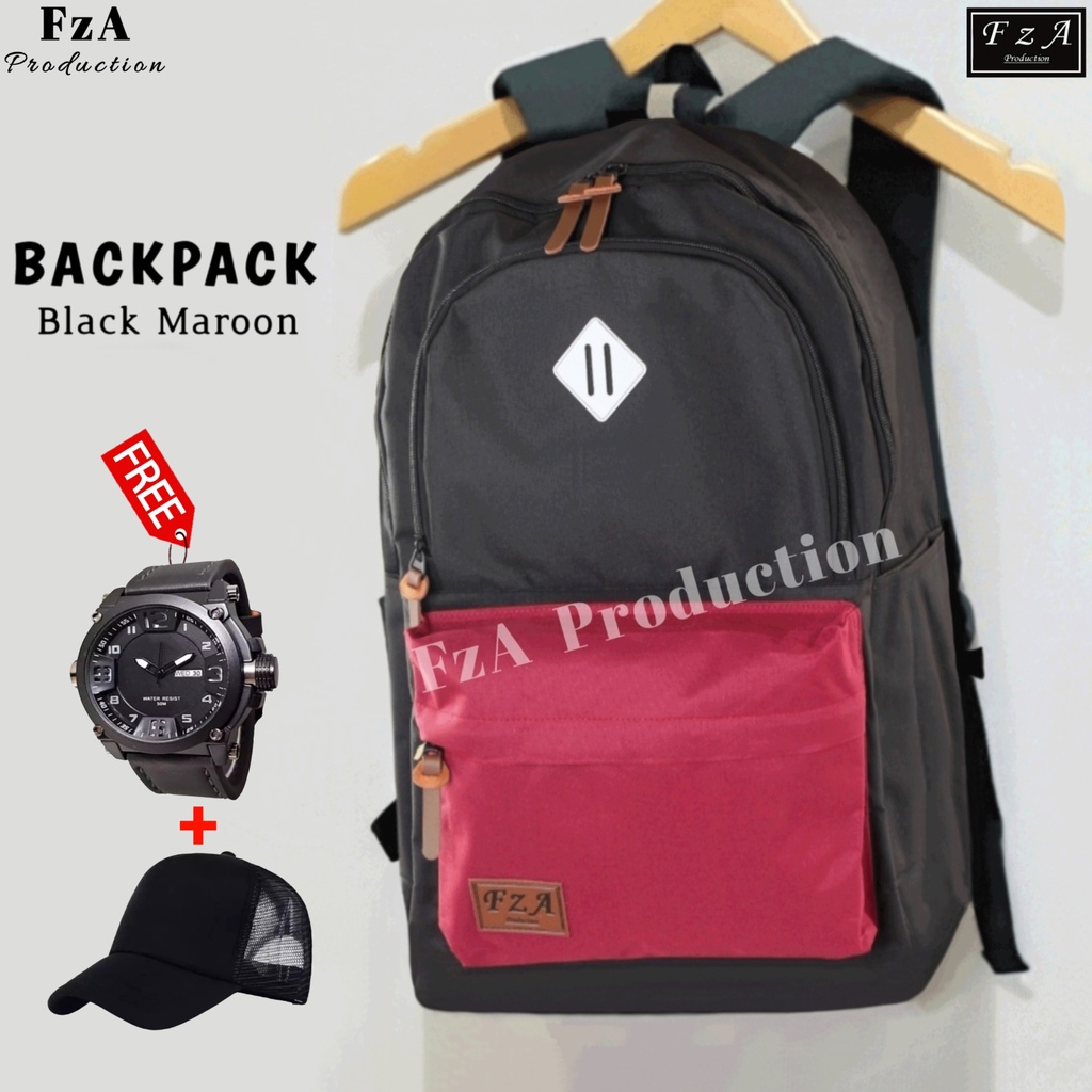 FzA Official - Tas Ransel Distro Original Casual pria Wanita / Tas Ransel Laptop / Backpack Sekolah Kuliah Distro Original Tas Punggung Laptop - BMQT