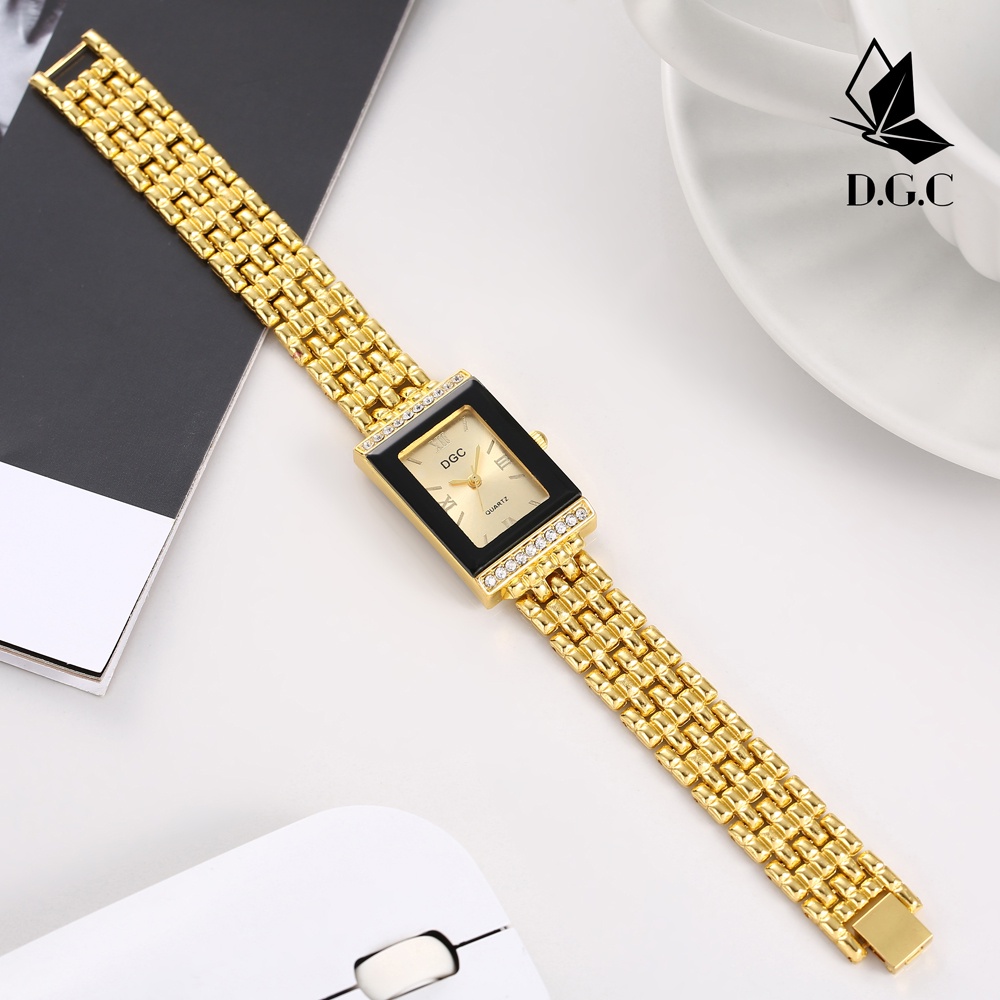 COD D.G.C✅Jam Tangan Wanita Quartz Import Stainless Steel Murah Grosir Cewek Analog W255