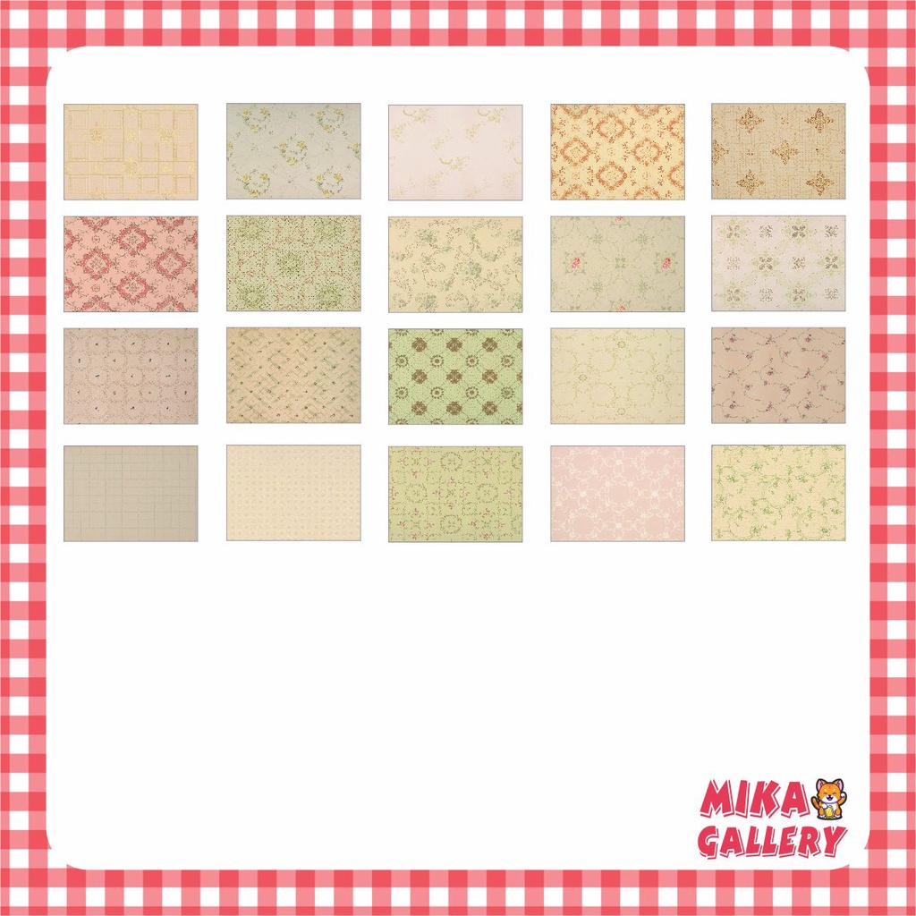 

Kertas Scrapbook Vintage Pattern untuk Dekorasi Journal Scrapbook Paper Deco Paper Journal