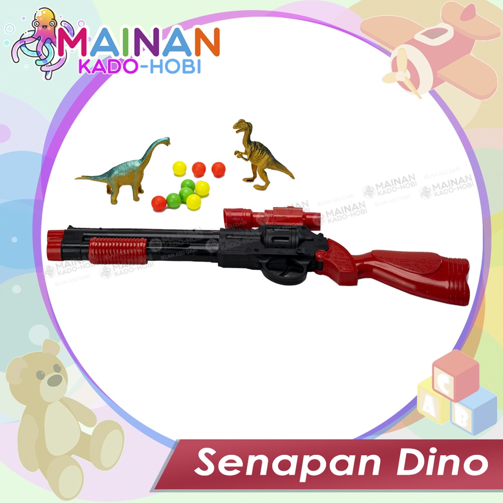 HOBI SET MAINAN TEMBAKAN ANIMAL PELURU PLASTIK GUN TOYS