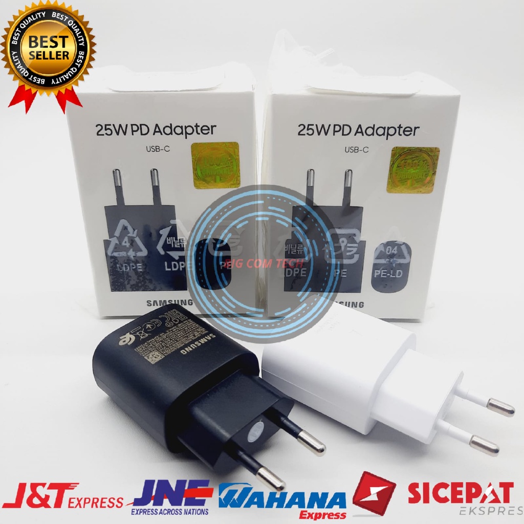 Charger Samsung Galaxy S21 / S21 FE / S21+ / S21 Ultra / S20 / S20 FE / S20+ / S20 Ultra / A33 5G / A34 5G / A53 5G / A54 5G / A73 5G / M52 5G Usb Type-C Super Fast Charging 25 Watt Original