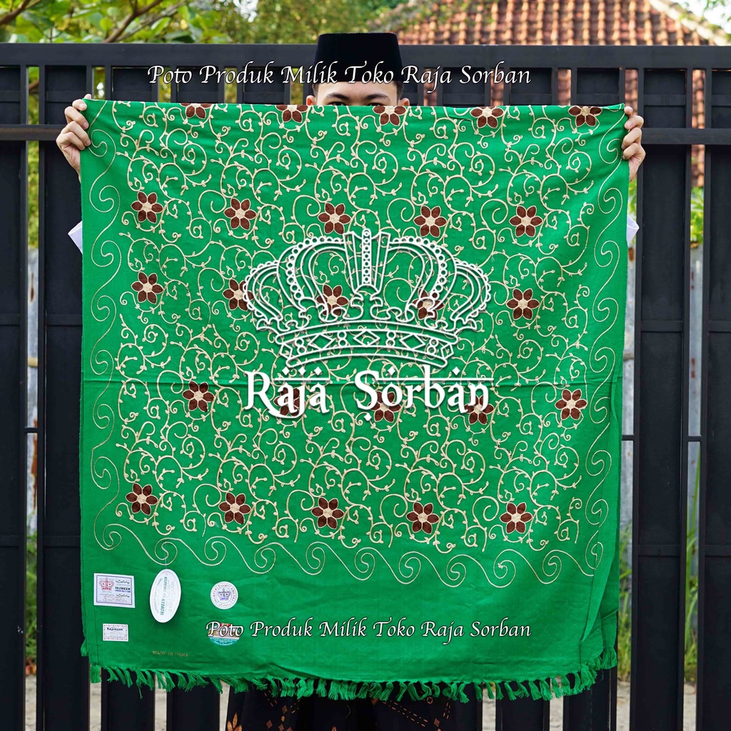 Sorban Kashmiri Original India Premium - Sorban Panjang Habib Premium Full Bordir