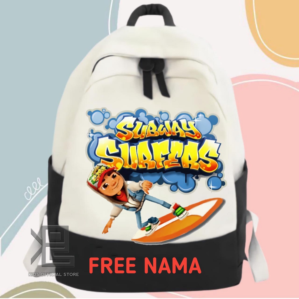 Tas Ransel Anak Subway Surfers Terbaru Free Nama