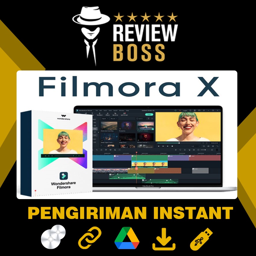 APLIKASI WONDERSHARE FILMORA X 10 BONUS EFFECT PACK LIFETIME FULL VERSION BERGARANSI PREMIUM PRO PER