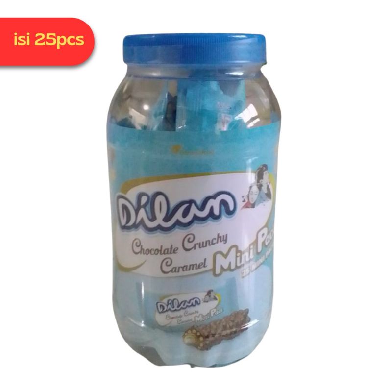 

Dilan Chocolate Crunchy Caramel Mini Pack (Isi 25pcs/Toples)