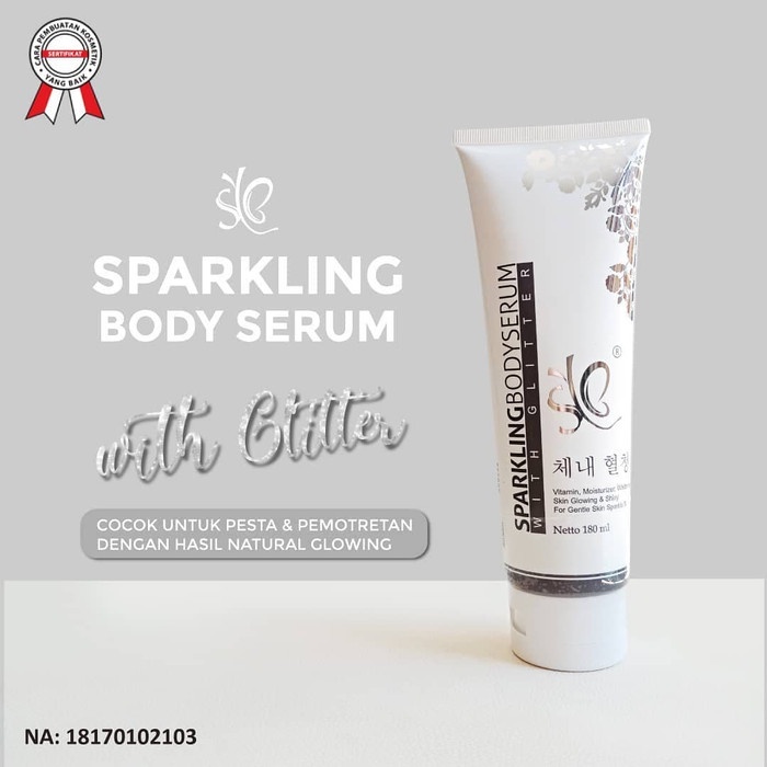 BPOM ORI !!! SYB Sparkling Body Serum With Glitter 180ml