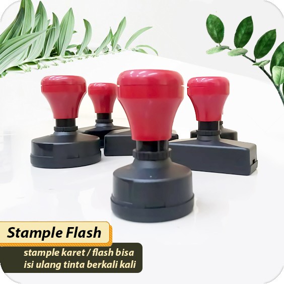 

Stample flash warna Stampel Karet Stample Tinta Otomatis