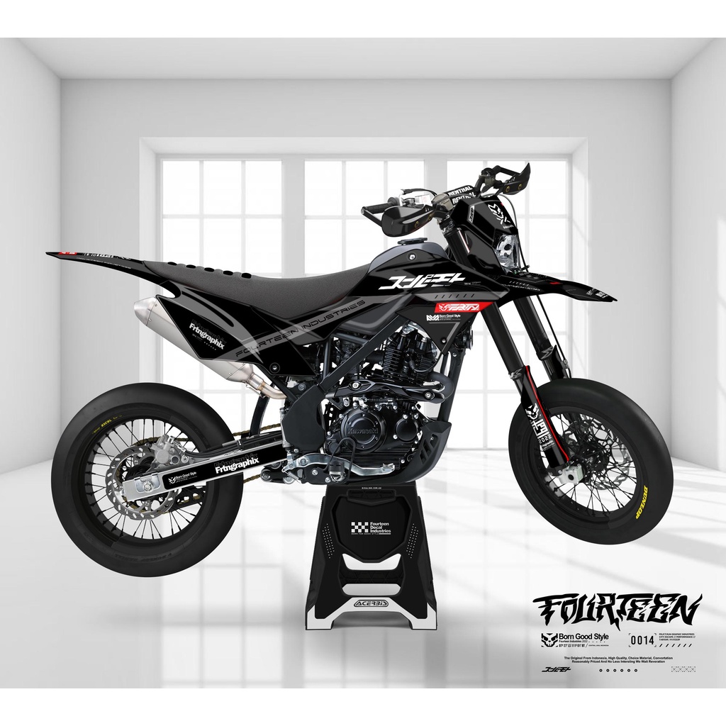 DECAL DTRACKER 150 - stiker dekal motor dtracker full body DTX 76
