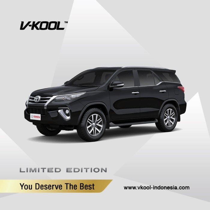 Terlaris Kaca Film V-Kool Toyota Fortuner Fullbody Limited Edition