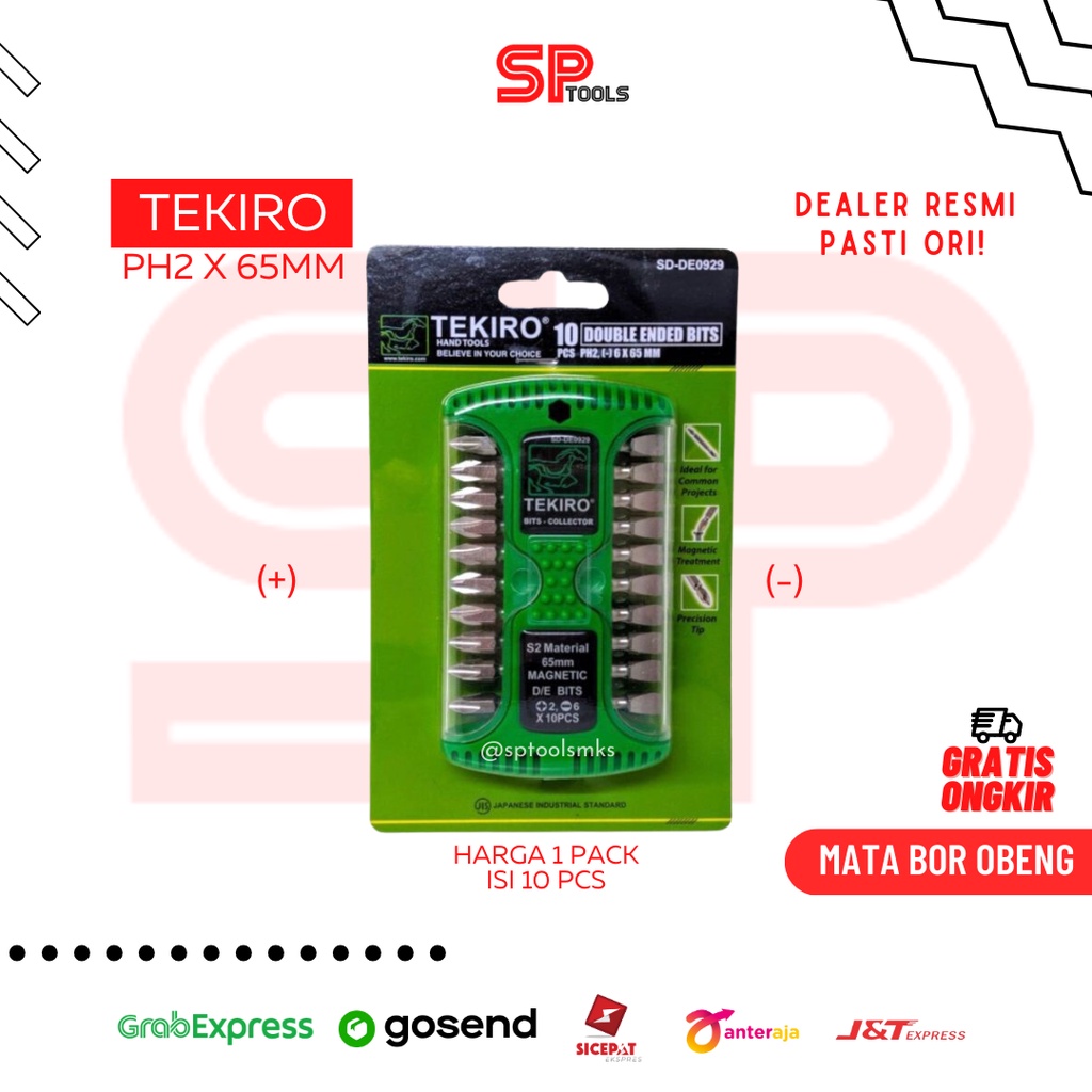 MATA BOR OBENG ANGIN MAGNET PLUS MINUS (+-) TEKIRO SD-DE0927 1 PACK