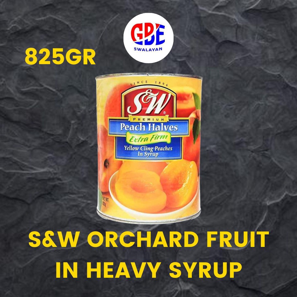 

S&W Peach Halves In Syrup 825gr