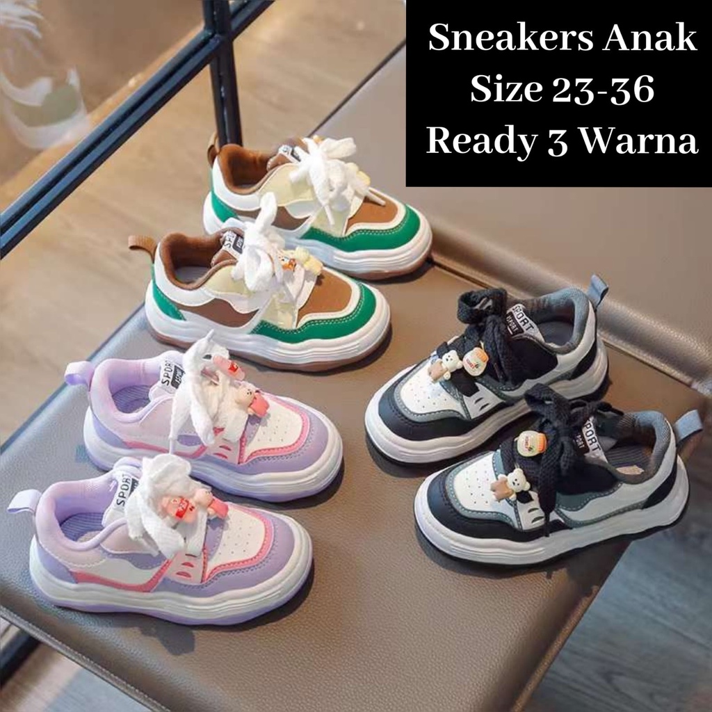 (LOLI-JKT) SP-756 SNEAKERS CASUAL ANAK SOL LEMBUT KARTUN SIZE 23-36