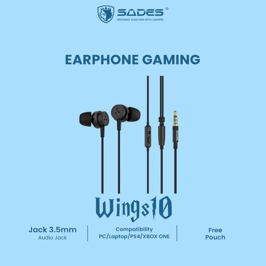 Sades Wings 10 / Wings10 Wired Gaming Earphone