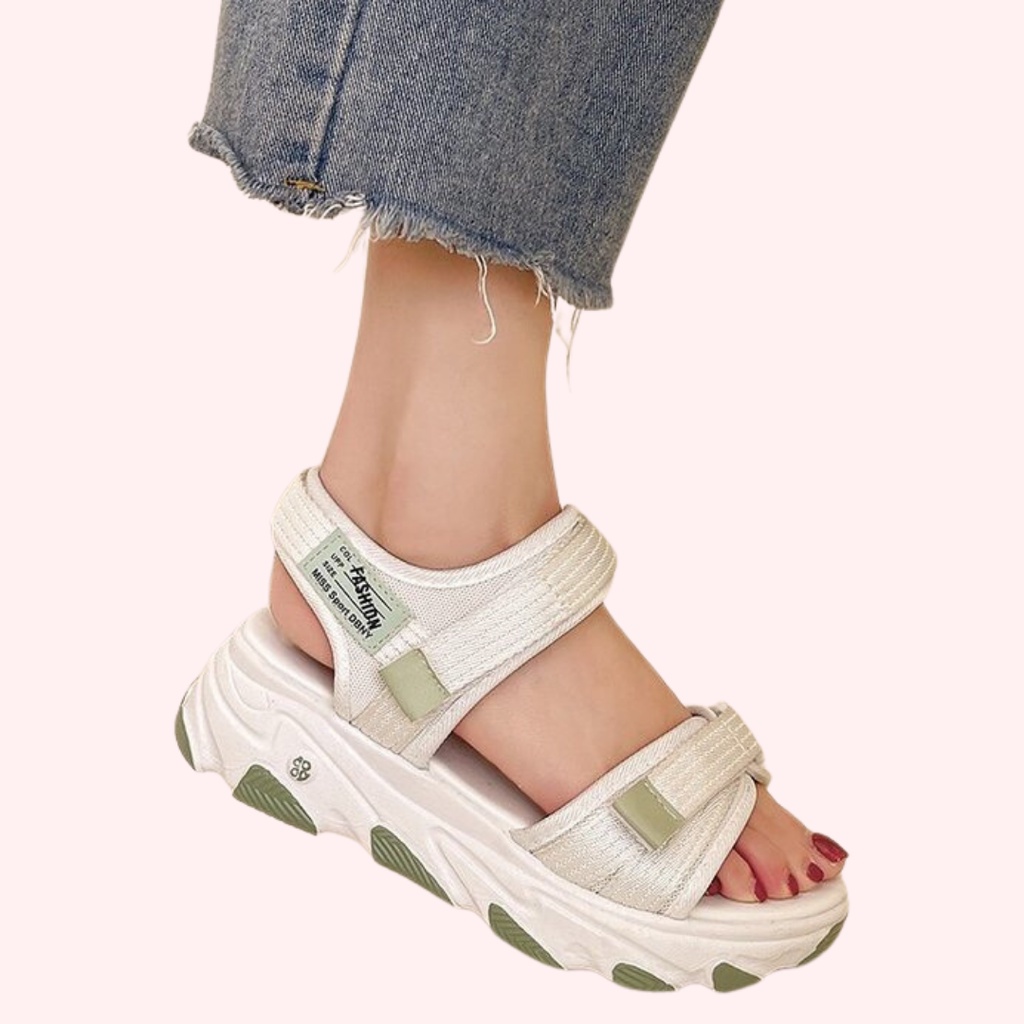 Nagita Wedges Sandal Tali Wanita korea