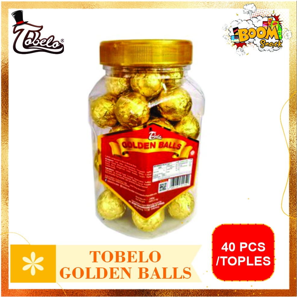 Tobelo Golden Ball Cokelat Bola isi 40 pcs