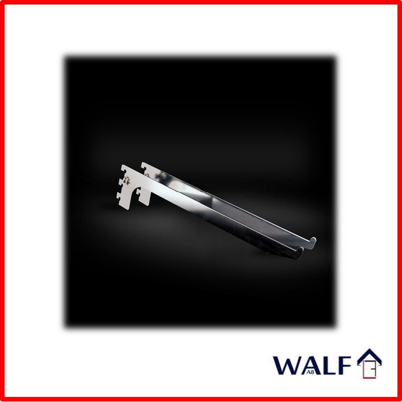 WALF Daun Bracket Kaca 350mm , 35 cm | WF-BZN001.350