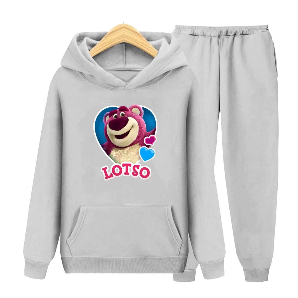 Setelan Anak Lotso/Size S-XXL/Set Hoodie Topi