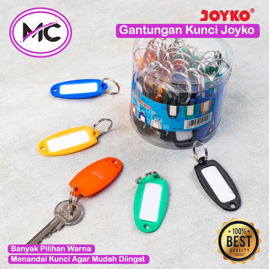 Gantungan Kunci Label Joyko Key Ring Name Tag Label Nama Gantungan Kunci Plastik Gantungan Kunci Loker