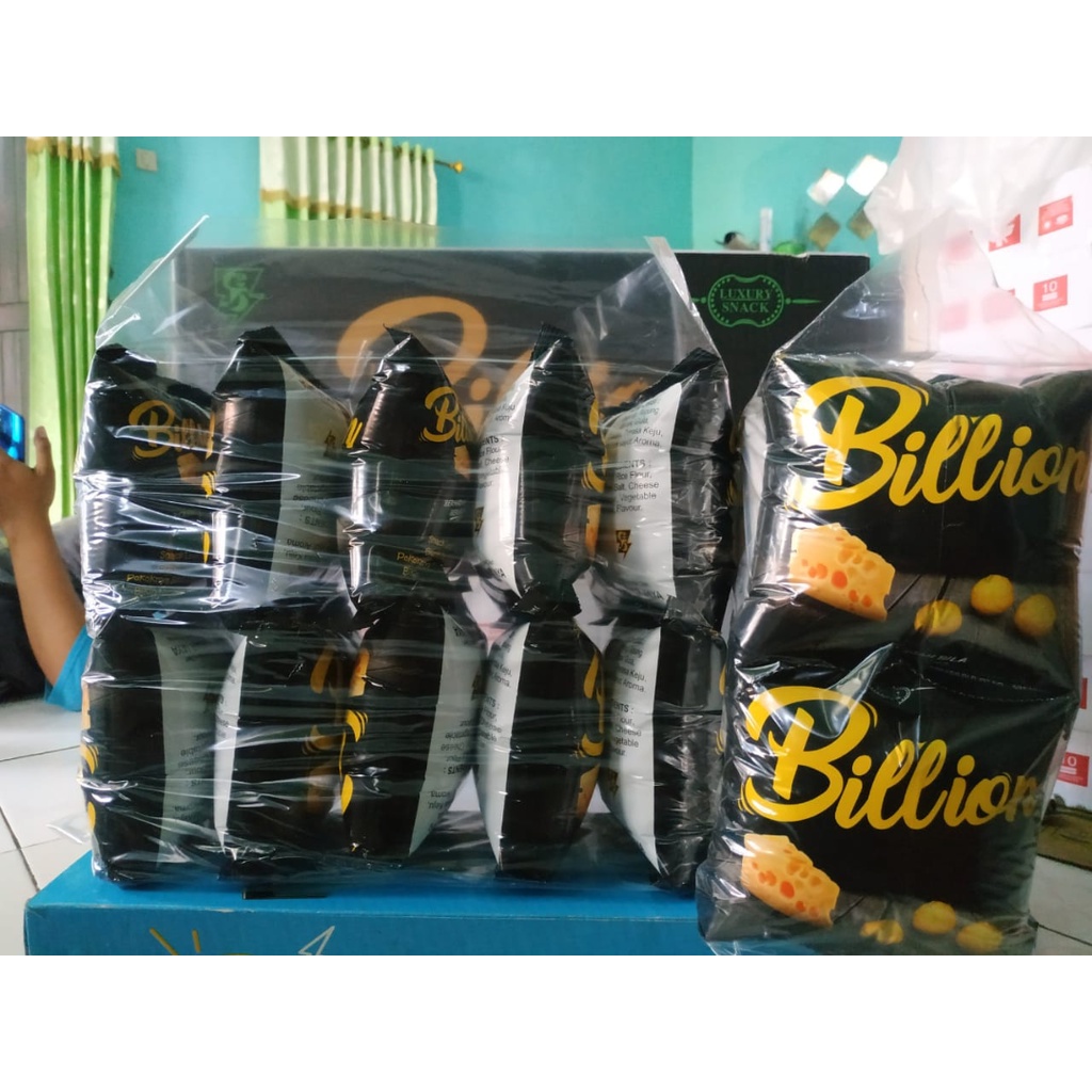 Snack Billion / Makanan Ringan Berhadiah Uang ( 1 Pak isi 10 Bungkus )