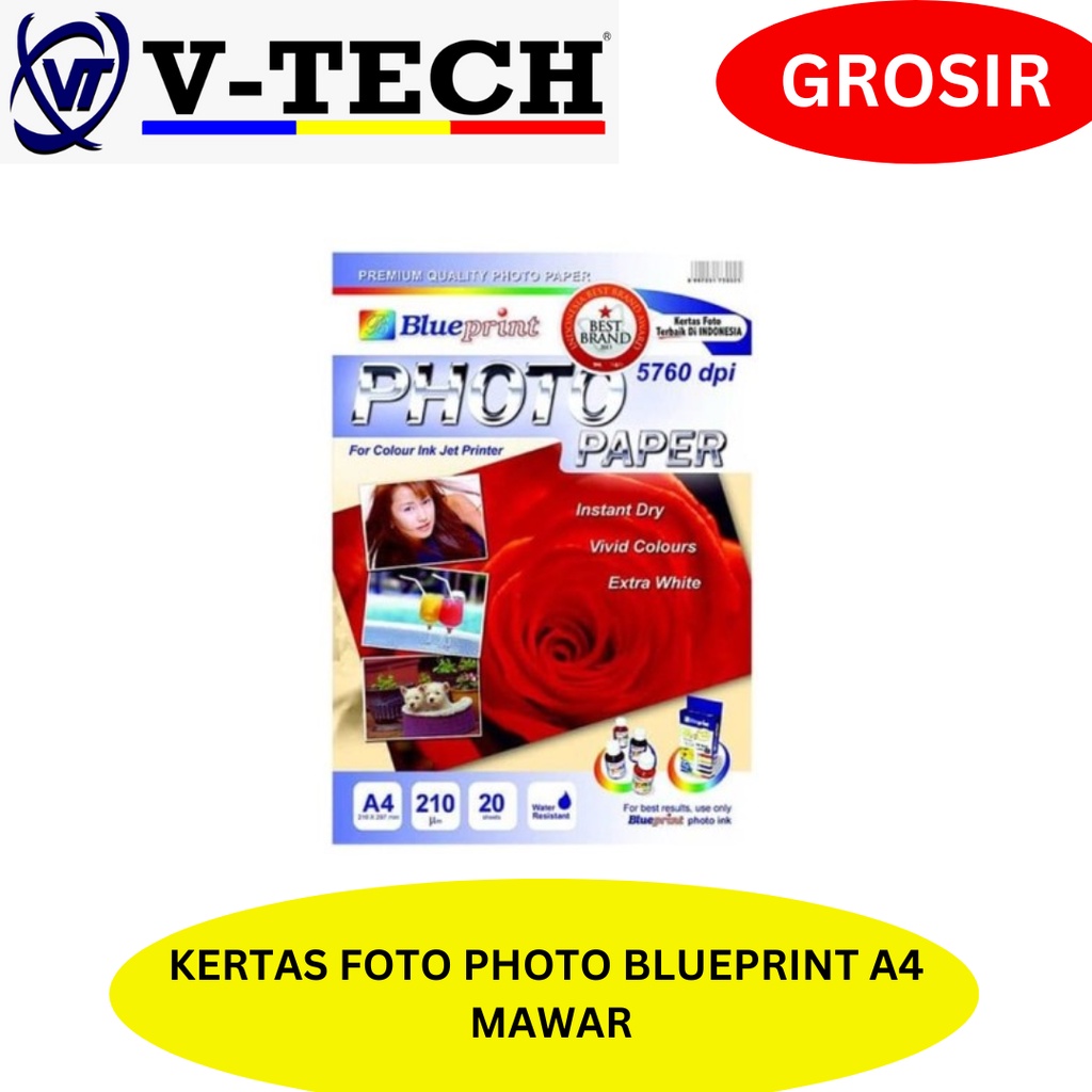 

KERTAS FOTO PHOTO BLUEPRINT A4 MAWAR