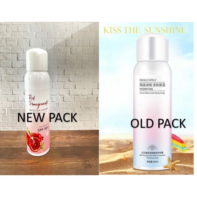 Glowrisstore - Sun block  Images Isolation Protection Spray With Red  Pomegrante Extraction 100% ORi