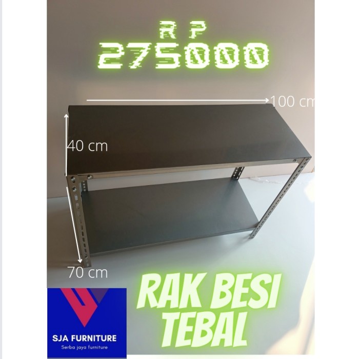 Terlaris Rak Besi Siku 2 Susun /Rak Besi Meja/Rak Besi Kompor /Rak Serba Guna