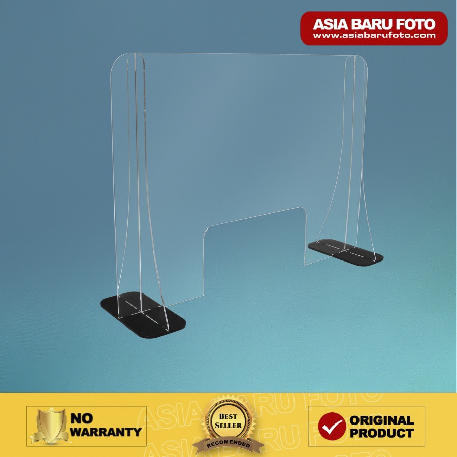 

Partisi/Sekat/Pembatas Meja Acrylic Polos 50cm X 50cm (2mm) Model Baru