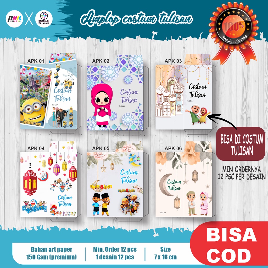 

AMPLOP UANG TANPA LIPAT MODEL KARTUN COSTUM TULISAN BAHAN ART PAPER
