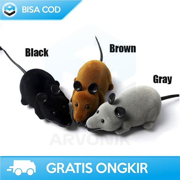 MAINAN PRANK TIKUS MIRIP ASLI DENGAN REMOT KONTROL MATERIAL PLASTIK