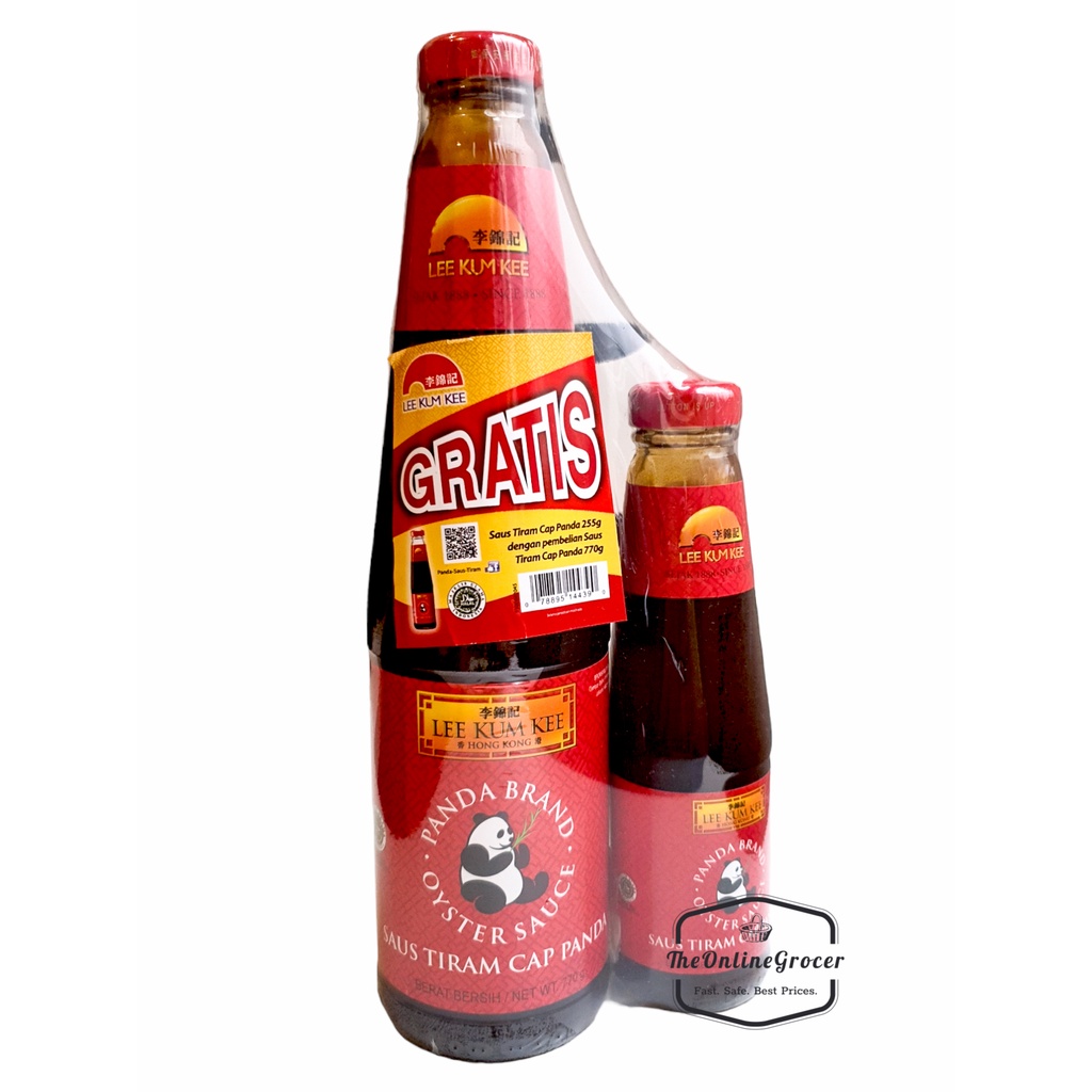 

Lee Kum Kee Oyster Sauce Panda 770Ggr free Oyster Panda 255gr Banded