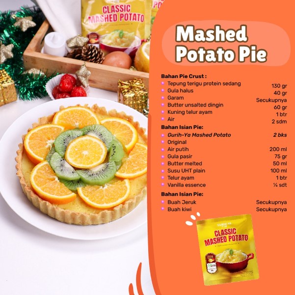 Gurihya Mashed Potato 50gr - Mashed Potato Kentang Instan