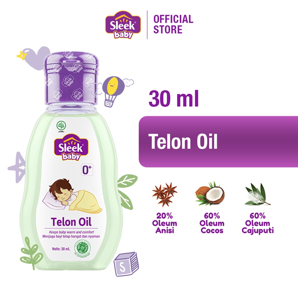 Sleek Baby Telon Oil Botol