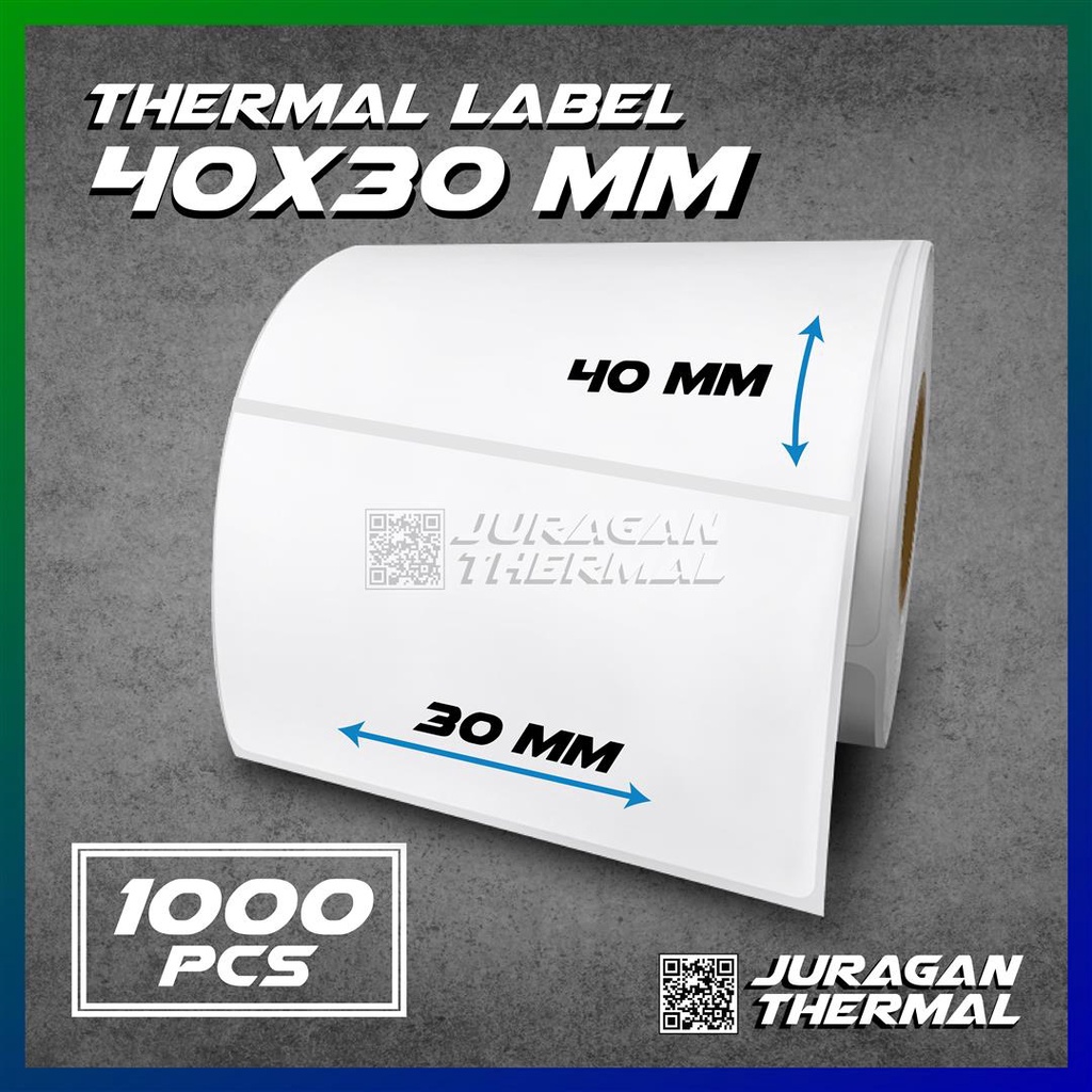 

Sticker Label Thermal 40 x 30 mm (1 LINE) Kertas Stiker Barcode 40x30 mm