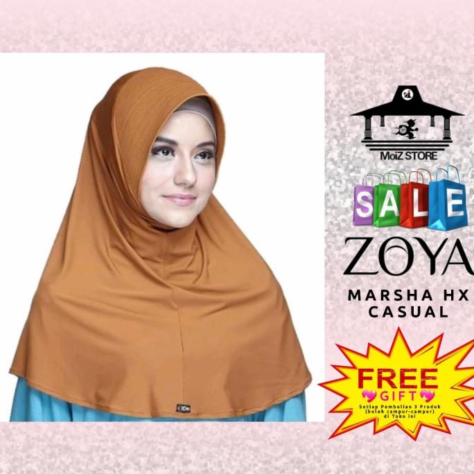 Promo Zoya Jilbab Hijab Bergo Kerudung Instan Instant Marsha Hx Casual Zoya - Best Seller