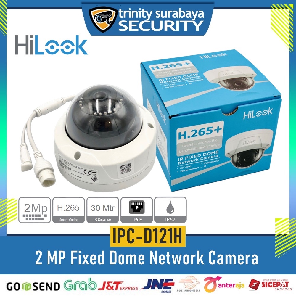 Ip Camera CCTV Indoor HILOOK IPC-D121H 2mp