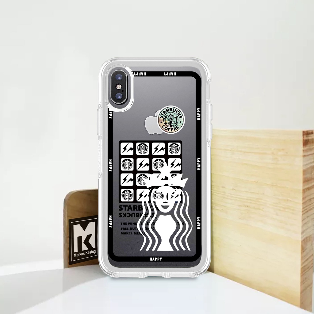 Softcase Iphone X / XS / XR - Clear Case Iphone X / XS / XR ( starbucks ) - Anticrack - Case Bening 