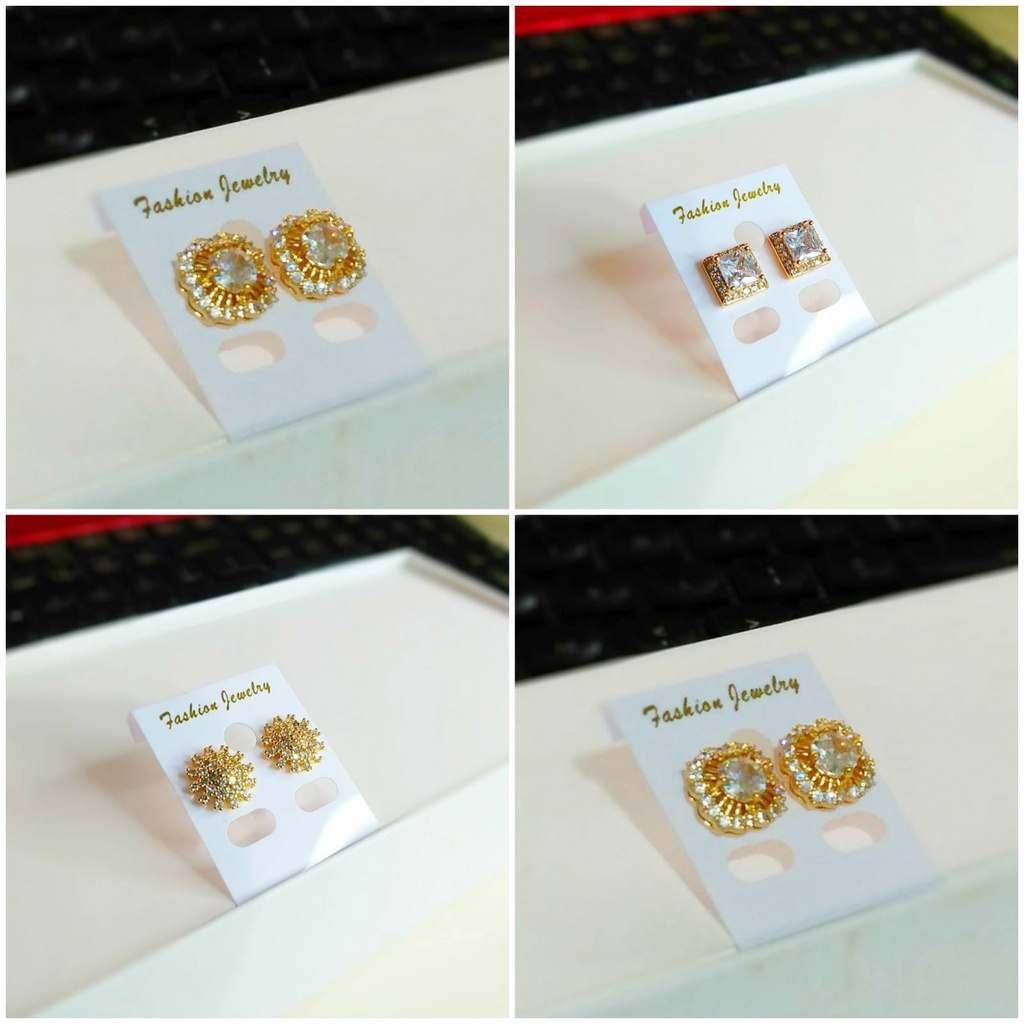 AV404 Grosir Anting Tusuk Premium Anting Permata Dewasa